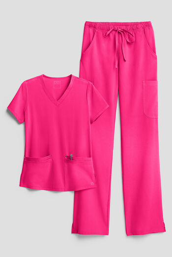 Easy STRETCH Women's 8-Pocket Scrub Set