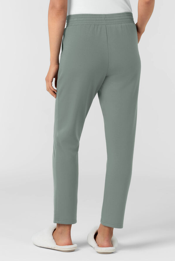 Pantalón médico Wink Unwind STRETCH de felpa con piernas delgadas y 2 bolsillos para mujer - Sage - 2
