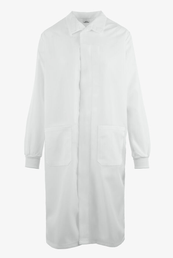 Fashion Seal Unisex 42" 2-Pocket Lab Coat - White - 1