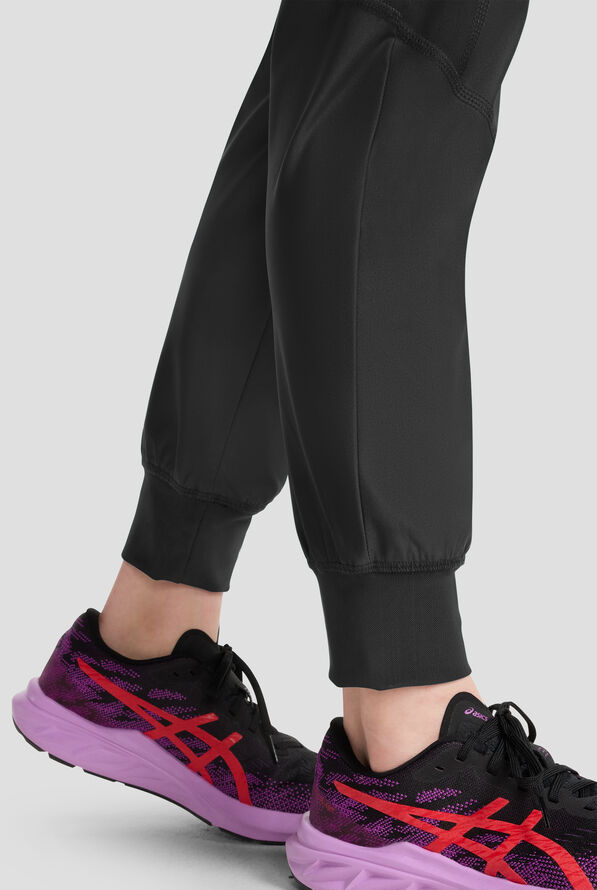 Infinity GNR8 Kinetic Knit Women's 4-Pocket STRETCH Cargo Jogger Scrub Pants - Black - 3