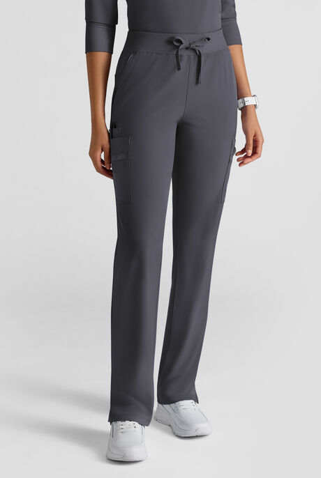 Pantalón médico WhisperLite de estilo moderno con piernas rectas para mujer