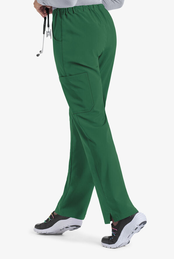 Pantalón médico Easy STRETCH Tall Eden con cordón y 4 bolsillos para mujer - Hunter - 2