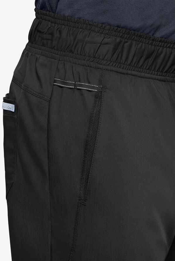 Cherokee Workwear Revolution Men's 5-Pocket STRETCH Jogger Scrub Pants - Black - 4