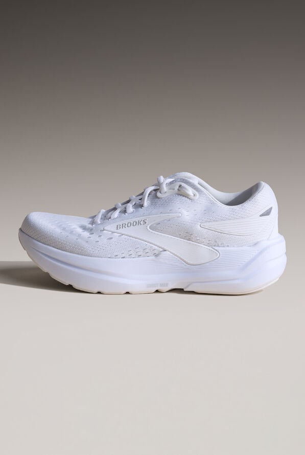 Brooks Women's Ghost Max 3 White/White Athletic Lace Up Shoes - null - 1