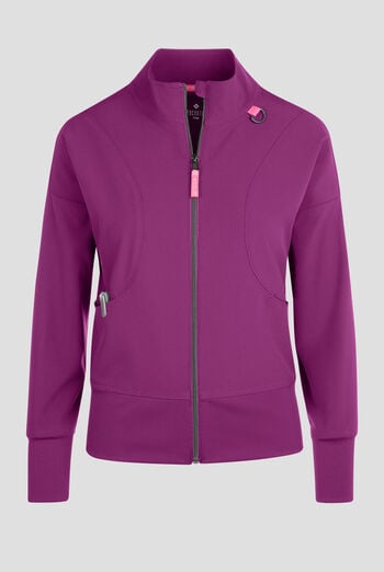 Chaqueta m&eacute;dica abrigada Med Couture Amp STRETCH con cremallera y 2 bolsillos para mujer