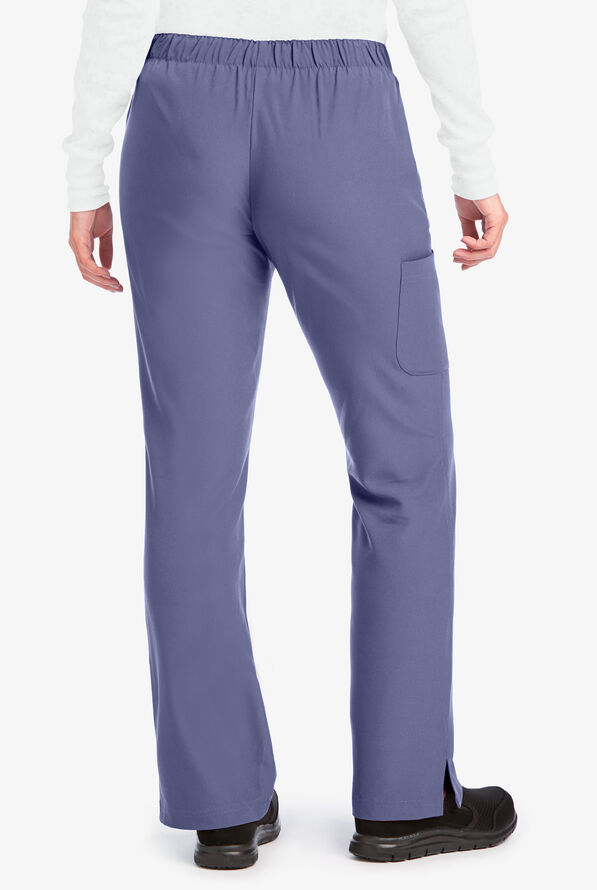 Skechers by Barco Reliance Women's 3-Pocket STRETCH Cargo Drawstring Scrub Pants - Ceil Blue - 2