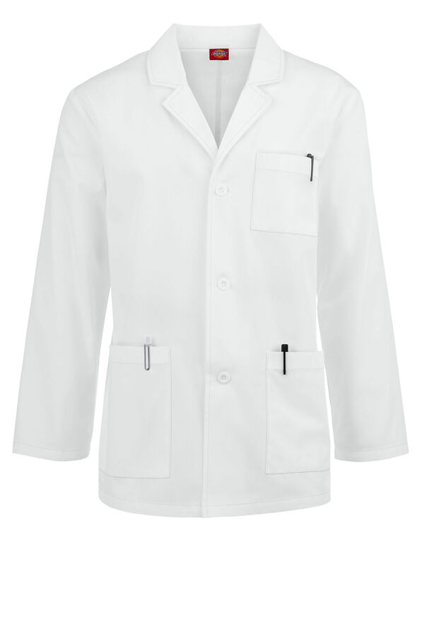 Dickies Men's 31" 4-Pocket Lab Coat - White - 1