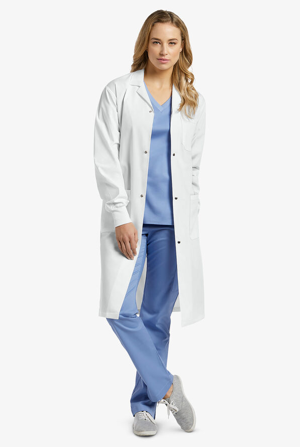 White Cross Marvela Unisex 42" 3-Pocket STRETCH Lab Coat - White - 2