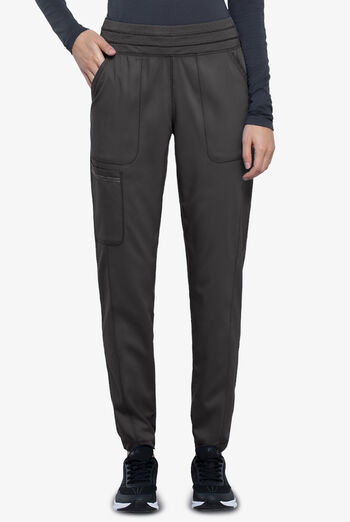 Cherokee Workwear Revolution Women's 5-Pocket STRETCH Elastic Waistband Half Jogger Scrub Pants
