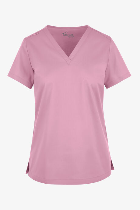 Butter-Soft STRETCH Women's V-Neck Tuck In Top