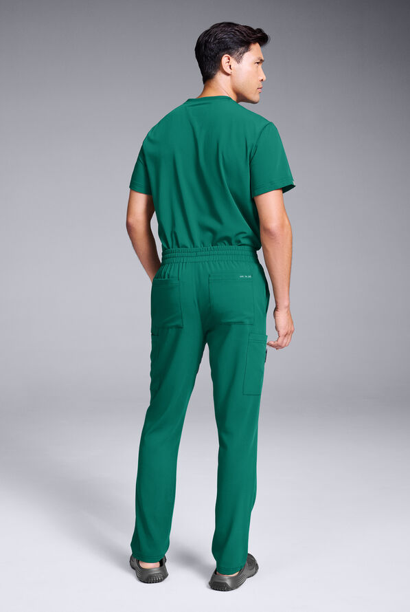 Pantal&oacute;n m&eacute;dico Hypothesis S-R Shift Ready estilo cargo con piernas rectas y 8 bolsillos para hombre - Hunter - 3