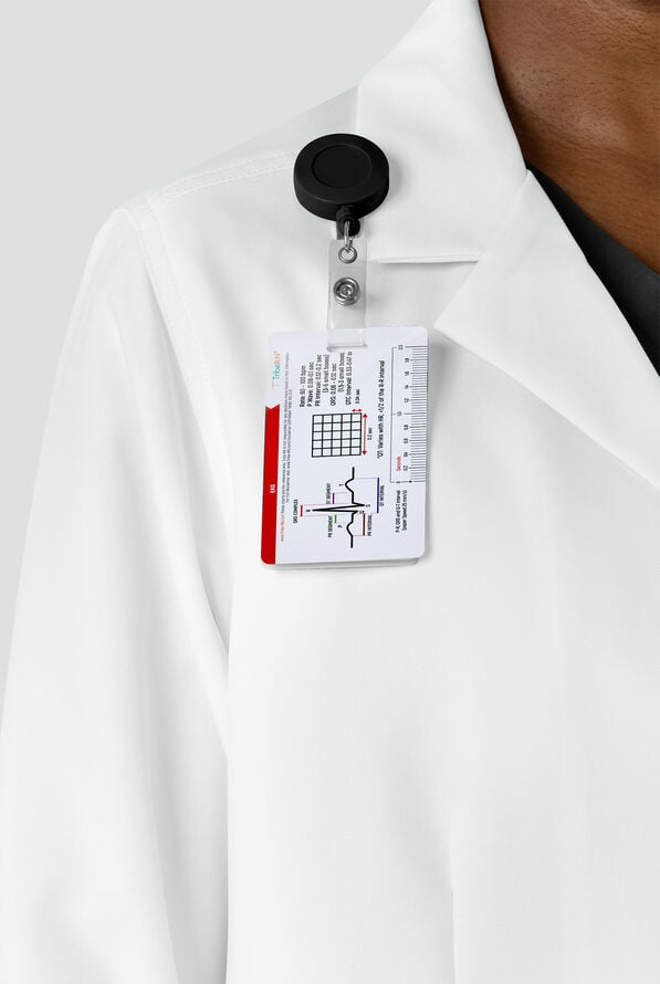 Bata de laboratorio Carhartt Performance Layers de 38" de largo con 6 bolsillos para mujer - White - 5