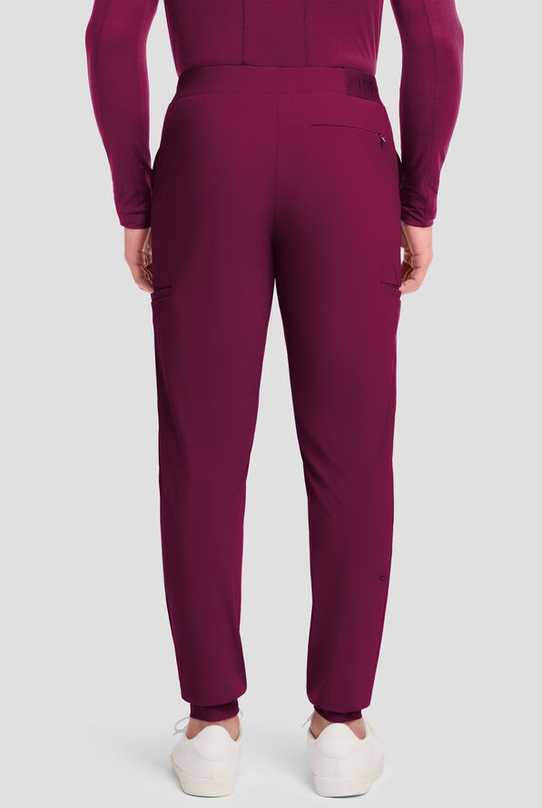 Pantal&oacute;n m&eacute;dico Infinity PURSUIT STRETCH estilo jogger con cord&oacute;n y 5 bolsillos para hombre - Wine - 6