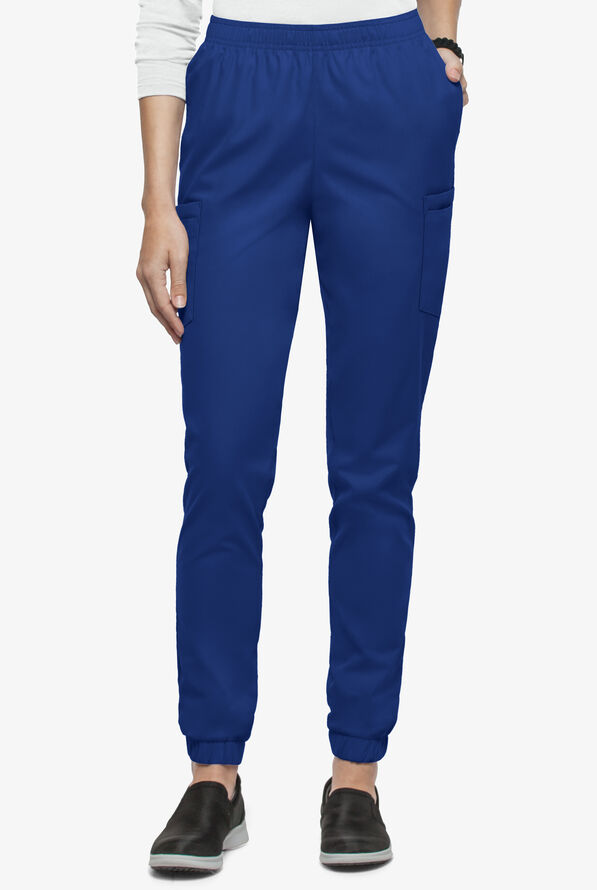 Butter-Soft Core Women's 6-Pocket Jogger Cargo Scrub Pants - Tall - Galaxy - 1
