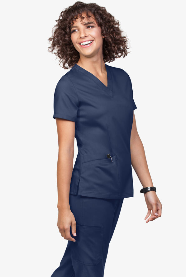 Conjunto de uniforme m&eacute;dico Tafford Active Stretch estilo jogger con 5 bolsillos para mujer - Navy - 3
