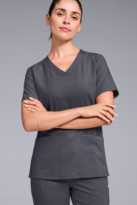 Hypothesis Women's Base 3 Pocket V-Neck Scrub Top