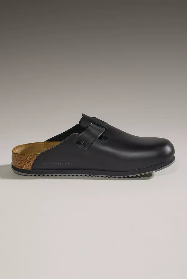 Birkenstock Unisex Boston Super Grip Black Clogs, Nursing Shoes Birkenstock Unisex Boston Super Grip Black Clogs, Nursing Shoes