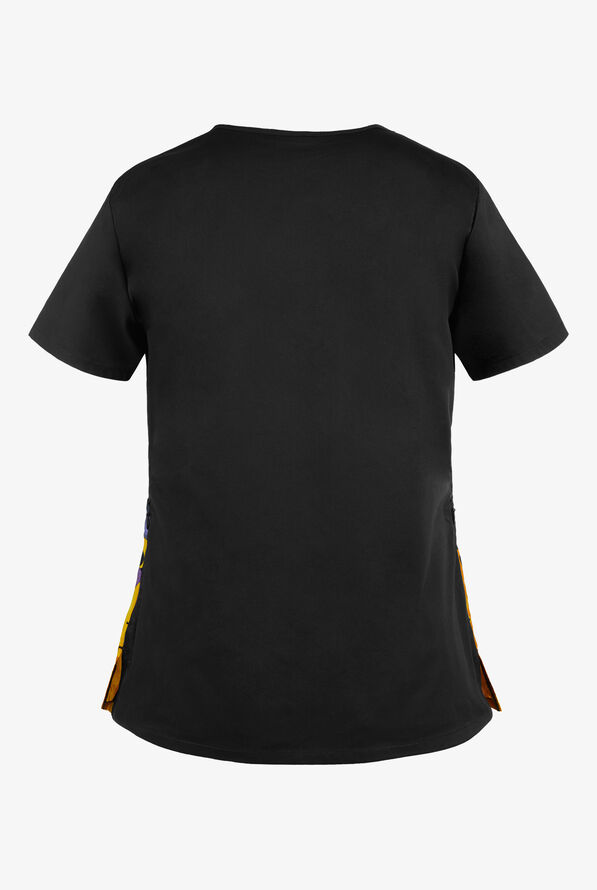 Cherokee Tooniforms Disney Aurora Women's 2-Pocket V-Neck Print Scrub Top - null - 2