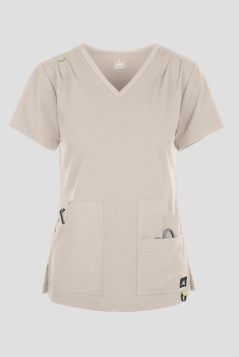 Blusa m&eacute;dica koi Solis Sari STRETCH con cuello en V y 4 bolsillos para mujer