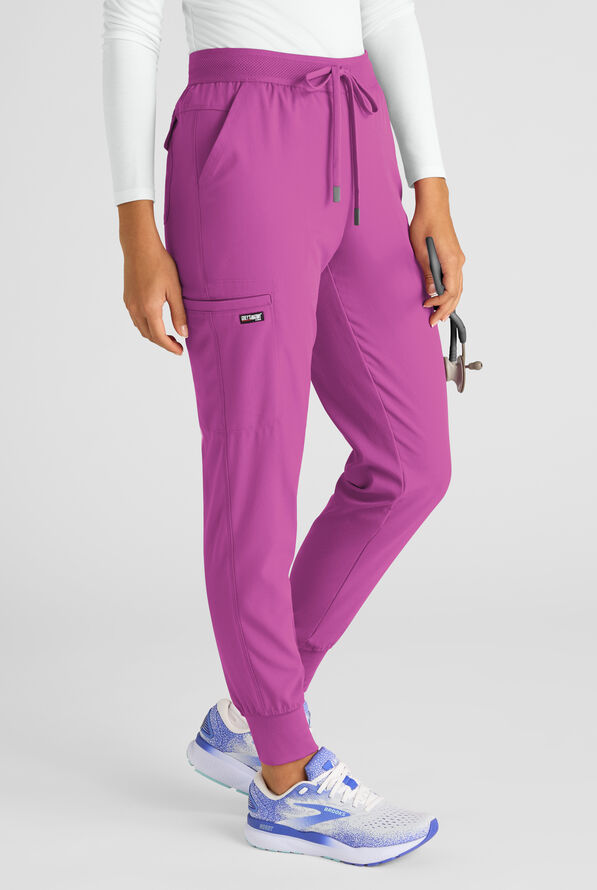 Pantalón médico Grey's Anatomy by Barco Emerge Rylee STRETCH de tiro medio estilo jogger con 6 bolsillos para mujer - Mystic Orchid - 1