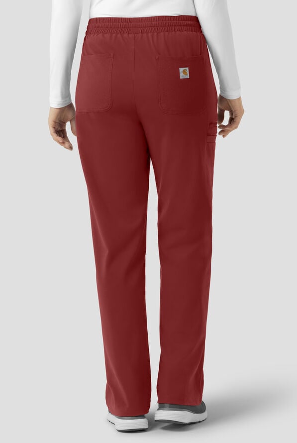 Pantal&oacute;n m&eacute;dico Carhartt Force&reg; Cross-Flex Knits STRETCH con piernas acampanadas y 6 bolsillos para mujer - Amber Terrain - 2