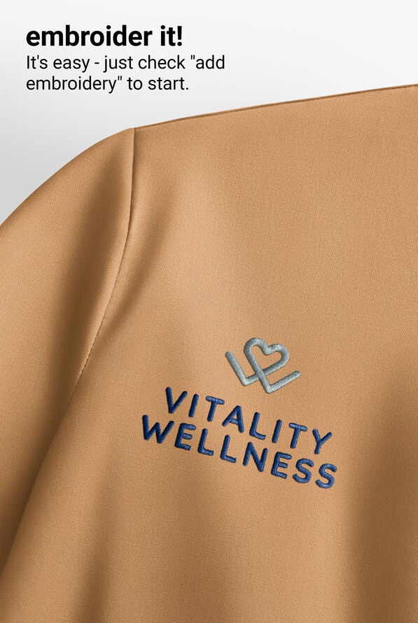 Blusa m&eacute;dica HH Works by Healing Hands Monica con cuello en V y 4 bolsillos para mujer - Sand Dunes - 5