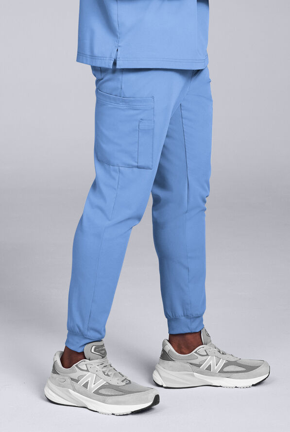 Hypothesis S-R Shift Ready Men's Crew Neck & Jogger Scrub Set - Ceil Blue - 6