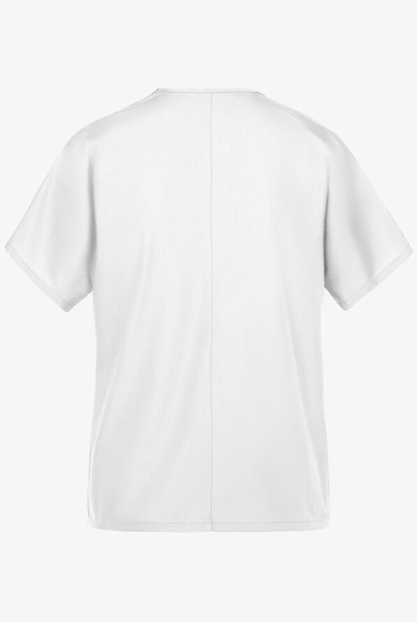 Blusa m&eacute;dica unisex Cherokee Workwear con 1 bolsillo y cuello en V - White - 2