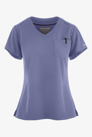 Blusa m&eacute;dica Skechers by Barco Dignity STRETCH con cuello en V y 1 bolsillo para mujer