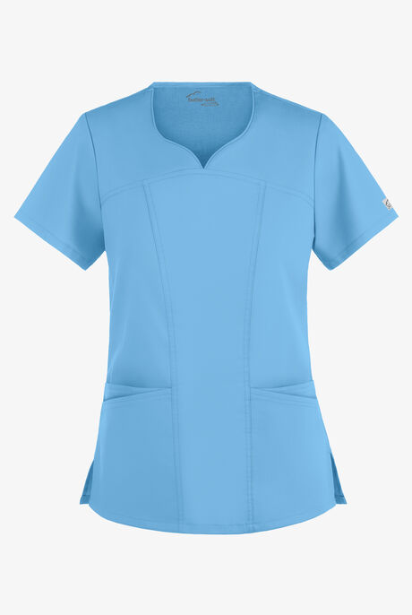 Butter-Soft STRETCH Women's 4-Pocket Sweetheart Neck Scrub Top