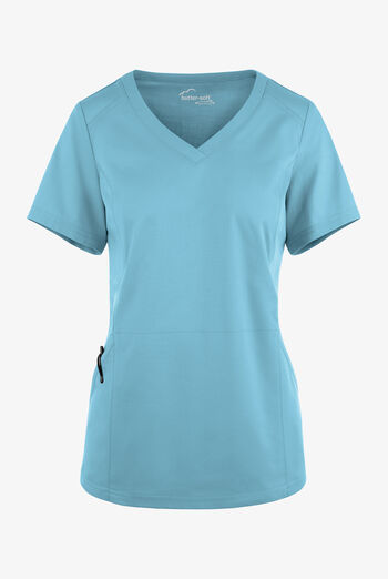 Butter-Soft STRETCH Women's 3-Pocket V-Neck Knit Panelled Scrub Top