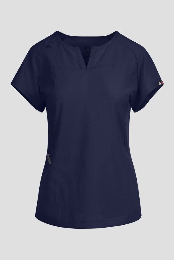 koi Lite&trade; Lilias Women's 2-Pocket Sweetheart Notch Neck Scrub Top - Navy - 1