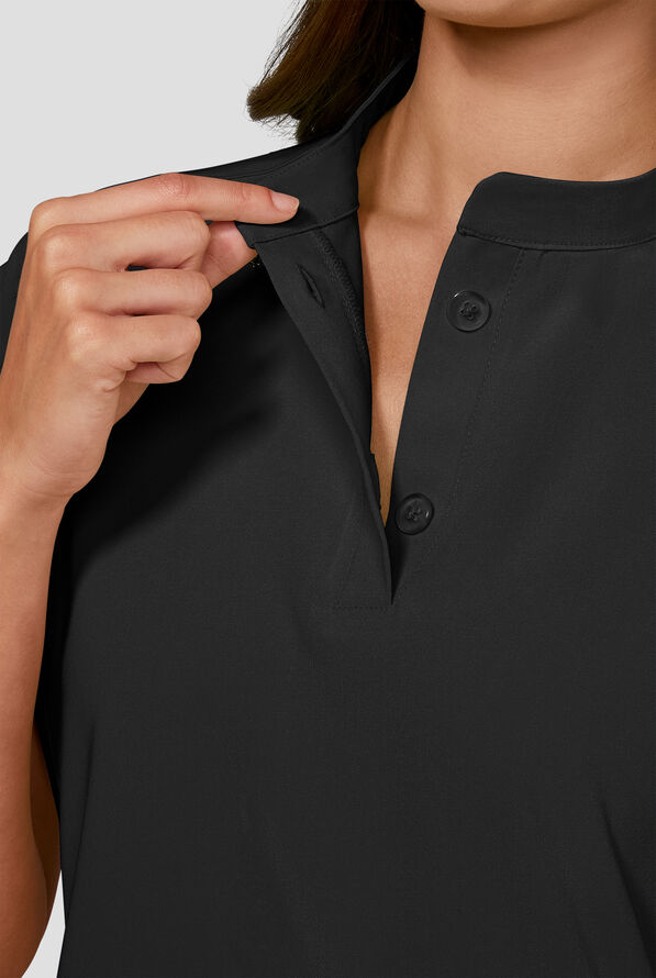 Blusa m&eacute;dica koi Next Gen Superhuman STRETCH con mangas dolm&aacute;n y 2 bolsillos para mujer - Black - 3