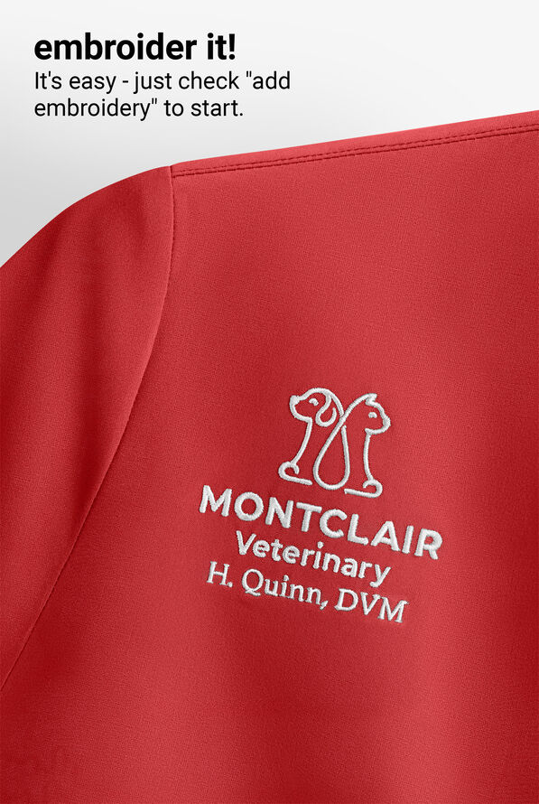 Butter-Soft Core Women's 4-Pocket Rounded V-Neck Scrub Top - Pearl - 4