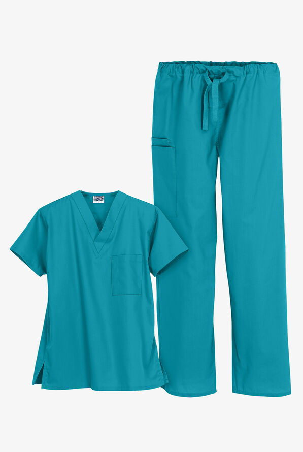 UA Strictly Scrubs Unisex Scrub Set - Teal - 1