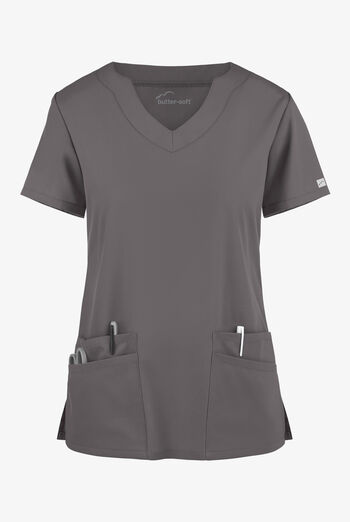 Butter-Soft Core Women's 4-Pocket Scallop Neck Scrub Top