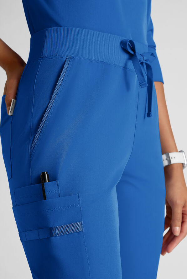 Pantalón médico WhisperLite de estilo moderno con piernas rectas para mujer - Royal - 5