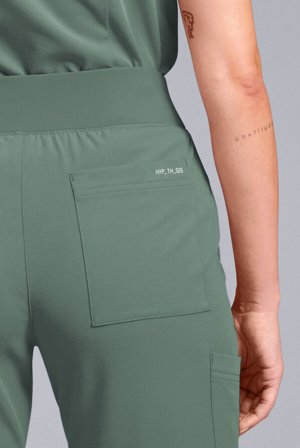 Hypothesis Women's Base 7-Pocket Straight Leg Cargo Scrub Pant - Olive - 3