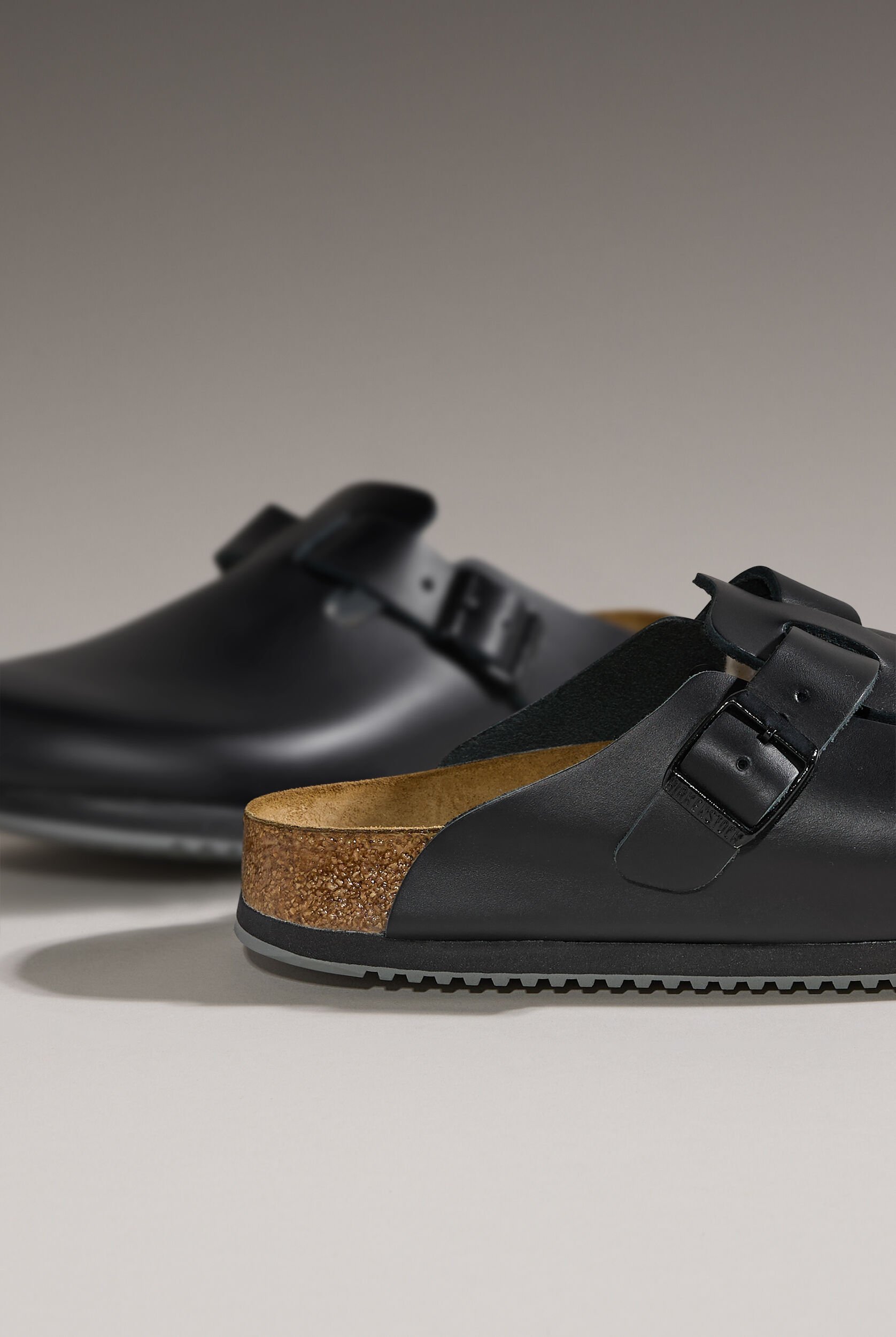 靴 BIRKENSTOCK Boston Black 39 Birkenstock Boston Exquisite black leather