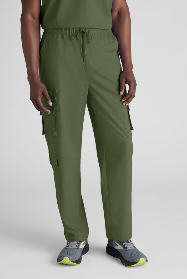 Advantage STRETCH Men's 10-Pocket Cargo Scrub Pant - Light Olive - 1