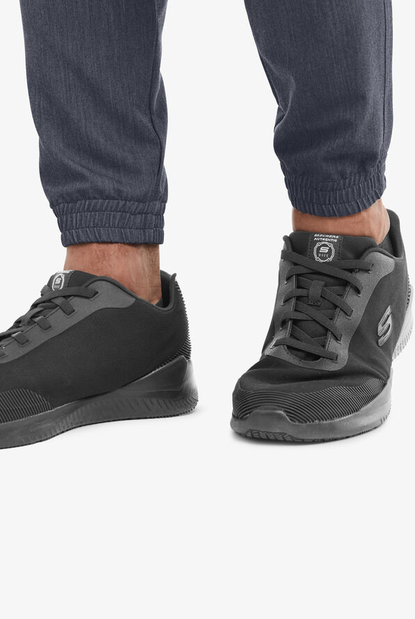 MOVEMENT by Butter-Soft Polaris Men's 10-Pocket Jogger STRETCH Scrub Pants - Indigo Heather - 5