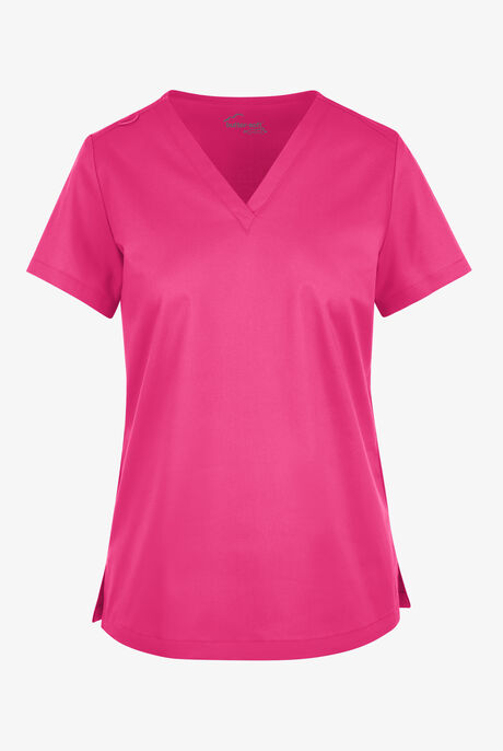 Blusa médica UA Butter-Soft STRETCH con cuello en V para mujer