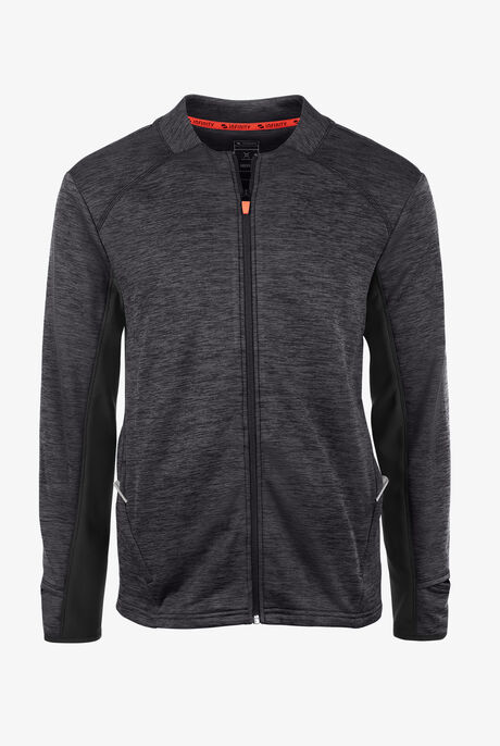 Infinity GNR8 Men's 4-Pocket STRETCH Mock Neck Warm-Up Scrub Jacket