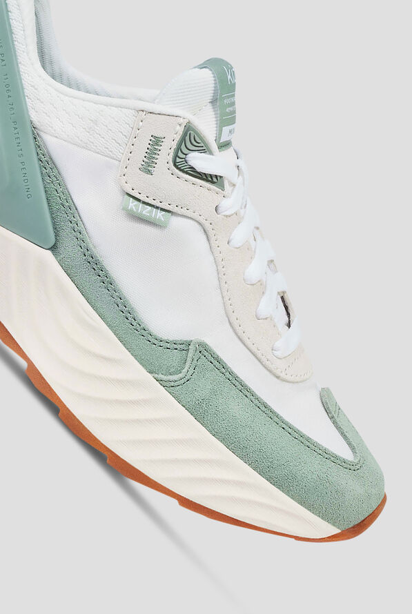 Kizik Monaco Women's White/Iceberg Green Hands Free Step-In Shoe - null - 3