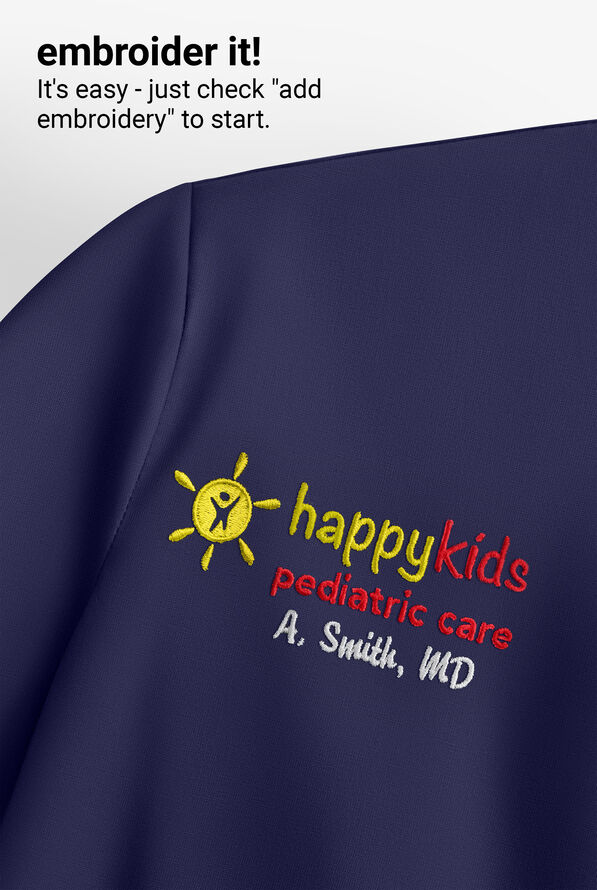 Healing Hands Purple Label Khloe Women's 7-Pocket Zip Front Quilted Scrub Vest - Navy - 5