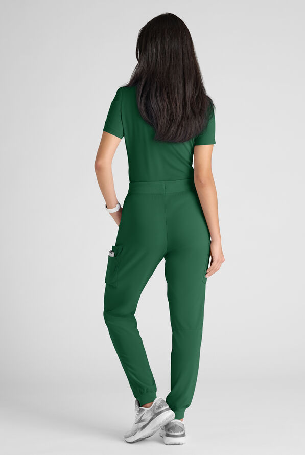 Conjunto de uniforme m&eacute;dico Easy STRETCH con 10 bolsillos para mujer - Hunter - 3