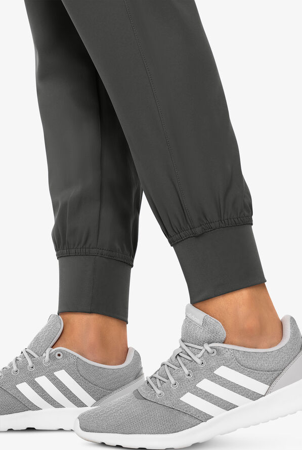 Med Couture Insight Women's 6-Pocket Cargo Jogger Scrub Pants - Pewter - 3