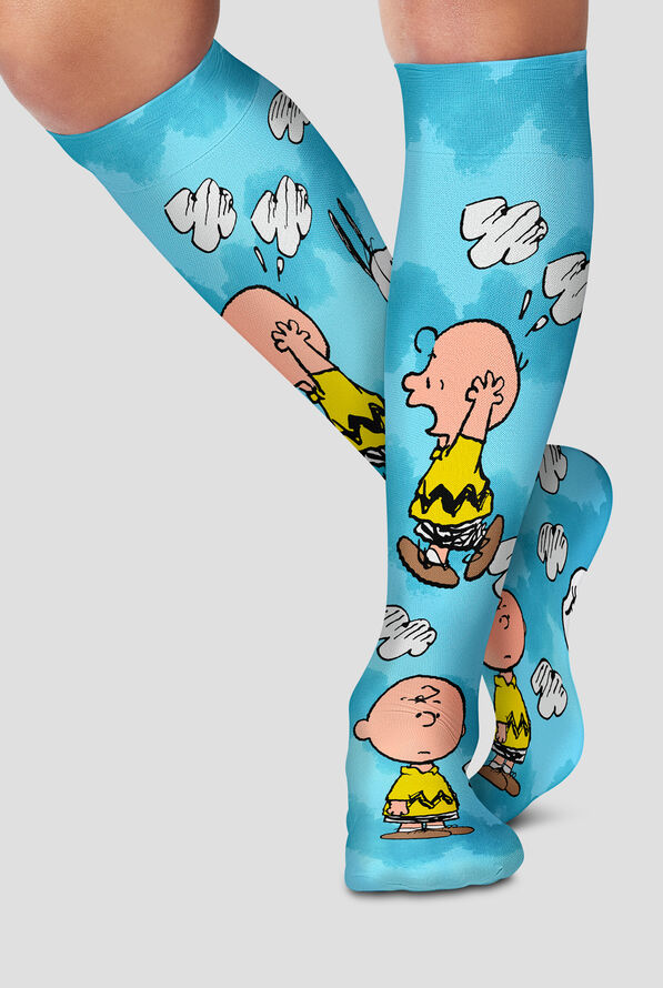 Calcetines de compresión Tooniforms Peanuts Charlie Stripes para mujer - 8-15 mmHg - null - 2