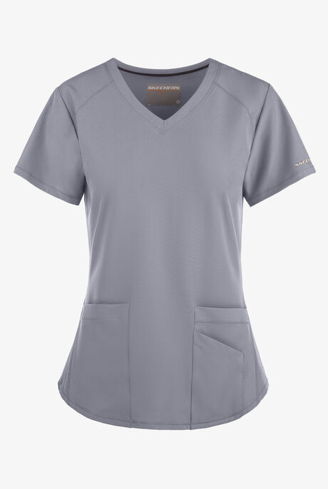 Skechers by Barco Breeze Women's 3-Pocket STRETCH V-Neck Scrub Top