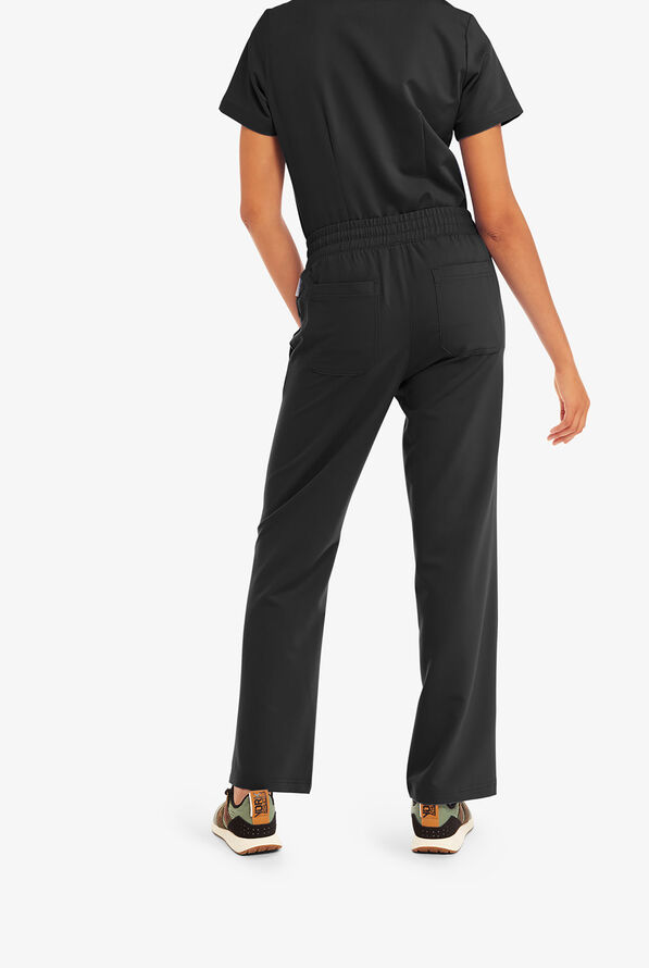 Keswi Women's 6Pocket Wide Leg Scrub Pants, Scrub Pants